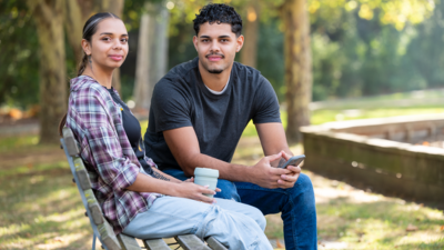 Aboriginal people lending support to one another